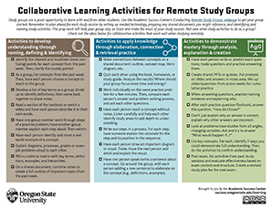 Remote Study Group Activities